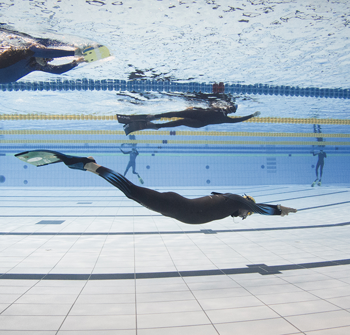 Immersion dans le parcours au plus niveau de nos champions internationaux de nage avec palmes, d’apnée et de hockey subaquatique 