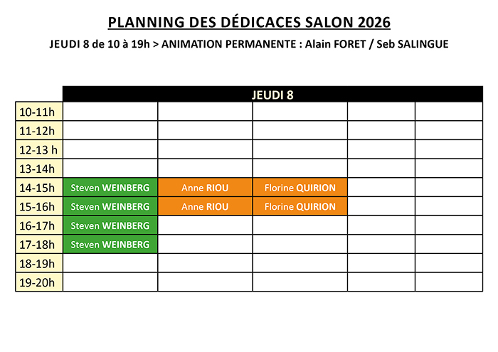 De nombreux auteurs en dédicace sur le stand librairie