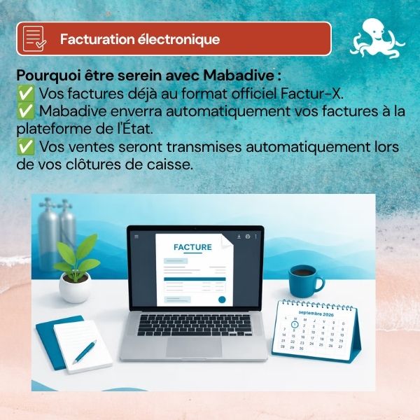 Facturation électronique 2026 : Mabadive gère pour vous !
